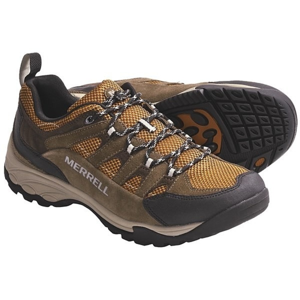 Merrell‎ Catalyst Ventilator Hiking Shoe Men's 9.5 Kangaroo Dark Cheddar EUC